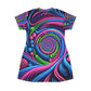 "Infinite Radiance" Infinity Patterns Womans T Shirt Dress
