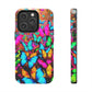 "Neonardie's Dreamscape" NEON Butterflies Tough Phone Case