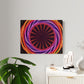 "Radiant Revelry of Neon Infinity" Trippy Infinity Patterns Acrylic Art Panel