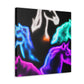 "Neon Harmony" NEON Unicorns Art Canvas