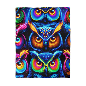 Giovanni da Cresta - NEON Owls Microfiber Duvet Cover
