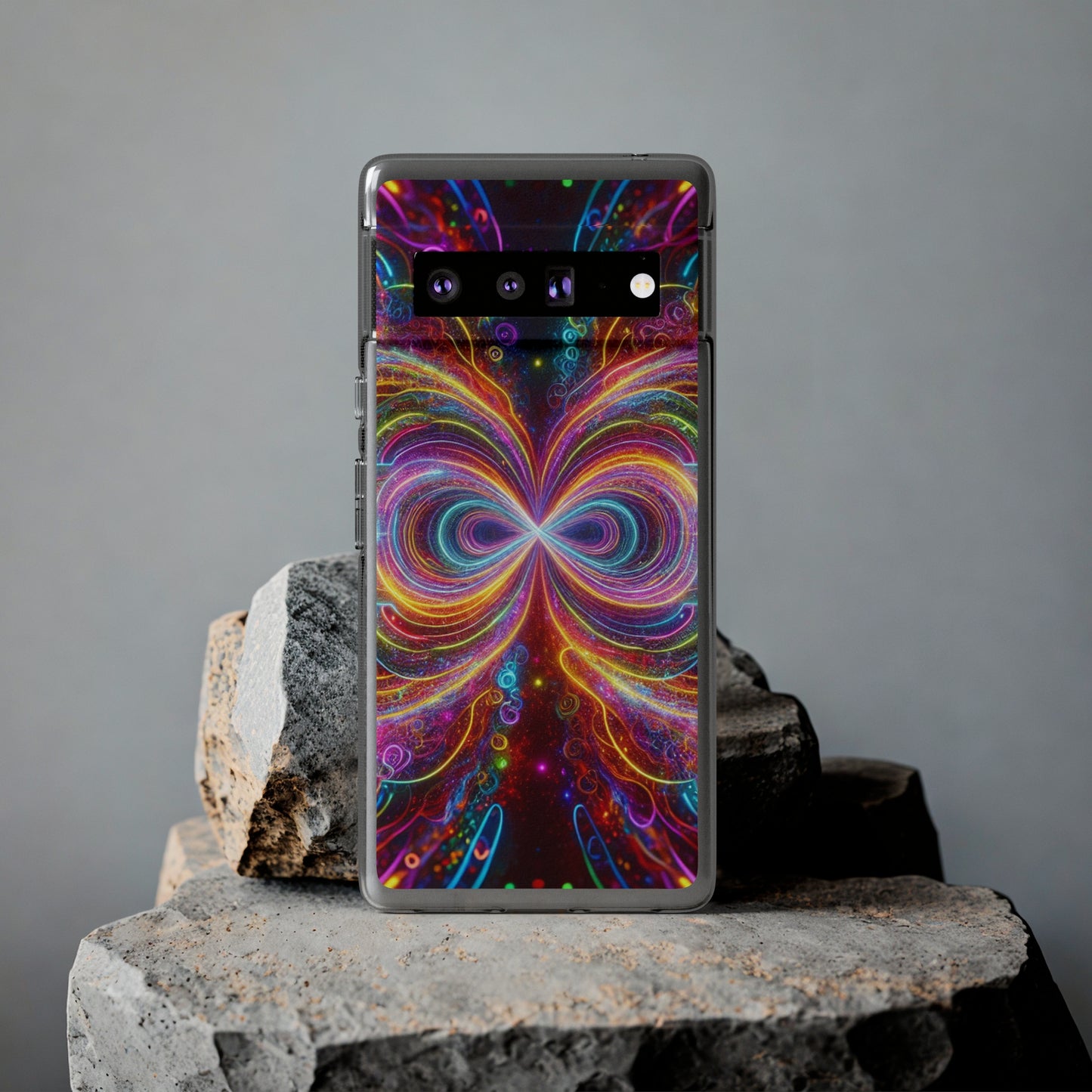 Neon Infinity Vortex Infinity Patterns Art Polycarbonate Phone Case