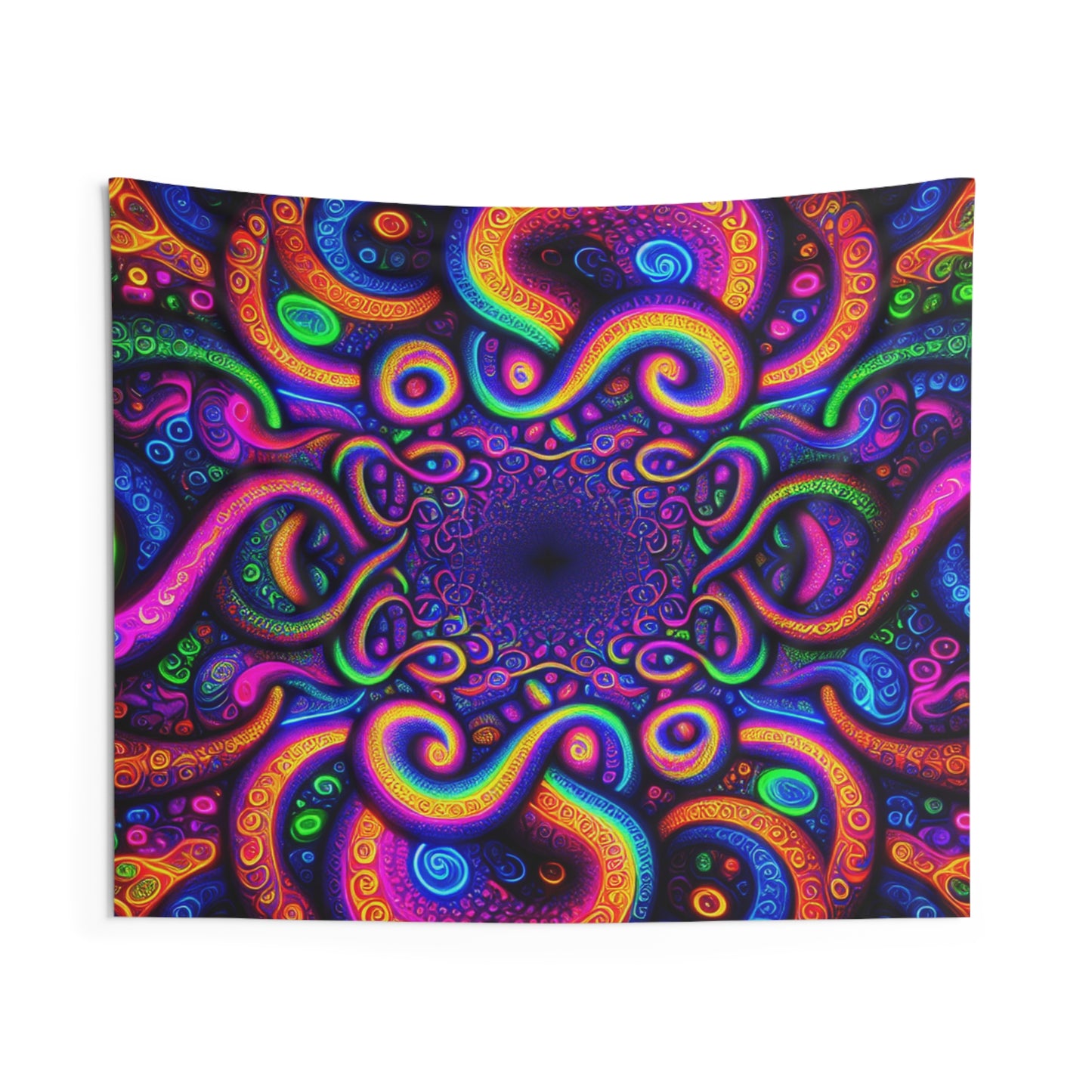 Tantric Prismatic Chromaticity. Infinity Patterns Art Tapestry