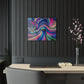 "Infinite Parallax of Neon Hues" Trippy infinity Pattern 1/4" Glossy Acrylic Art