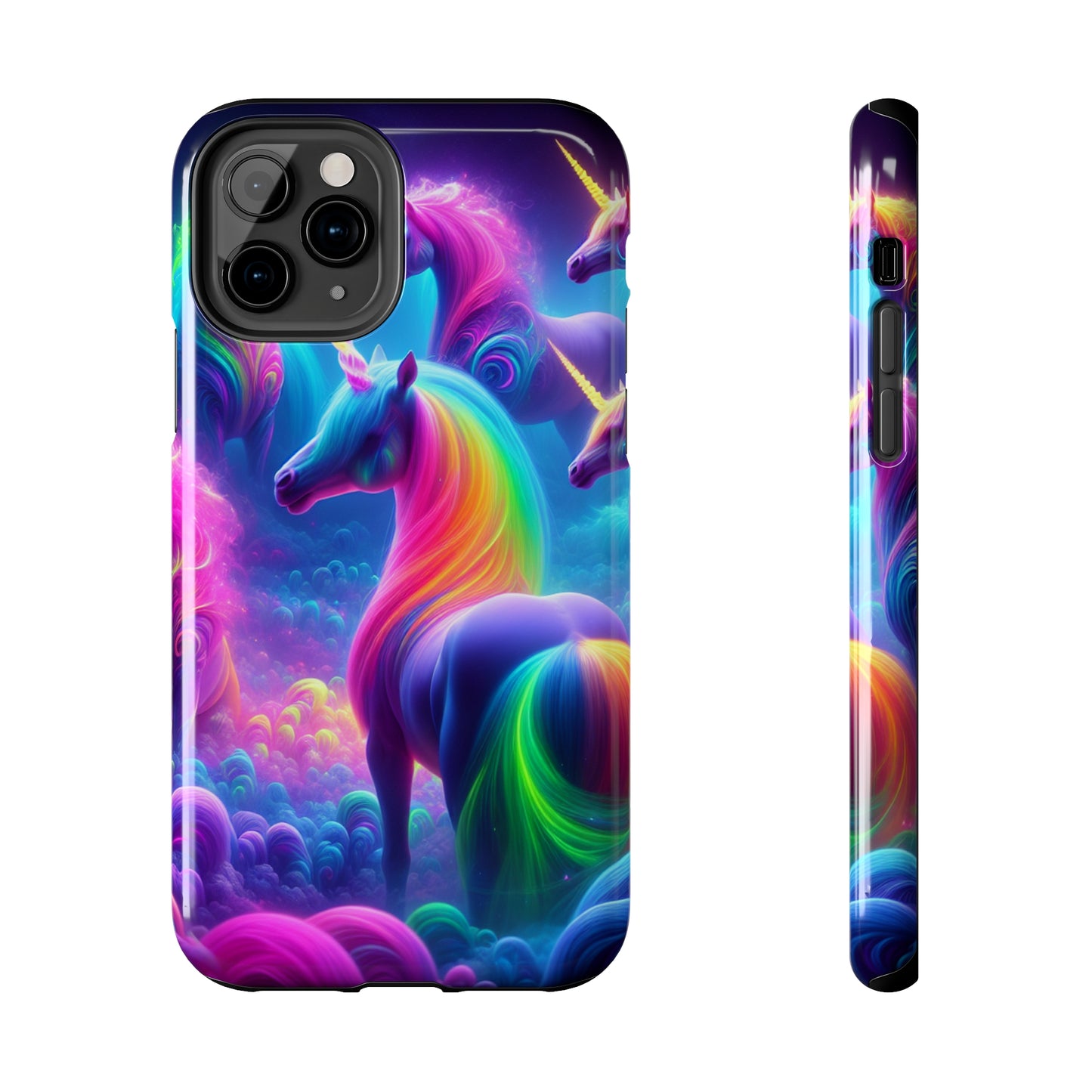 "Dreamworld Enchantment" NEON Unicorns Tough Phone Case