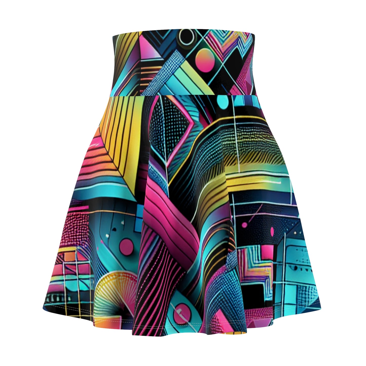 Piero della Francesca - Trippy Infity Patterns Woman's Skater Skirt