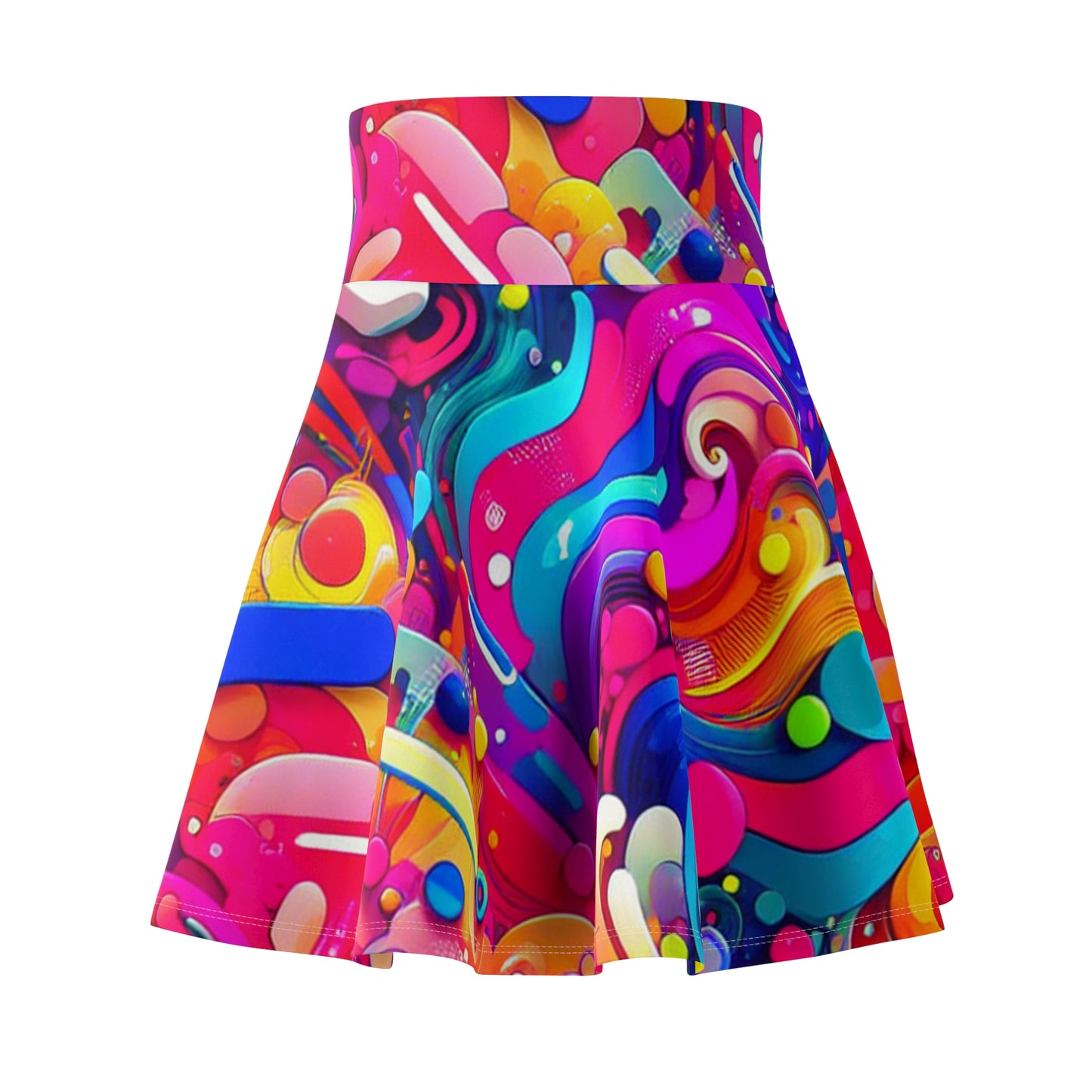 Giovanni dell'Arte - Trippy Infity Patterns Woman's Skater Skirt