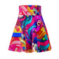 Giovanni dell'Arte - Trippy Infity Patterns Woman's Skater Skirt