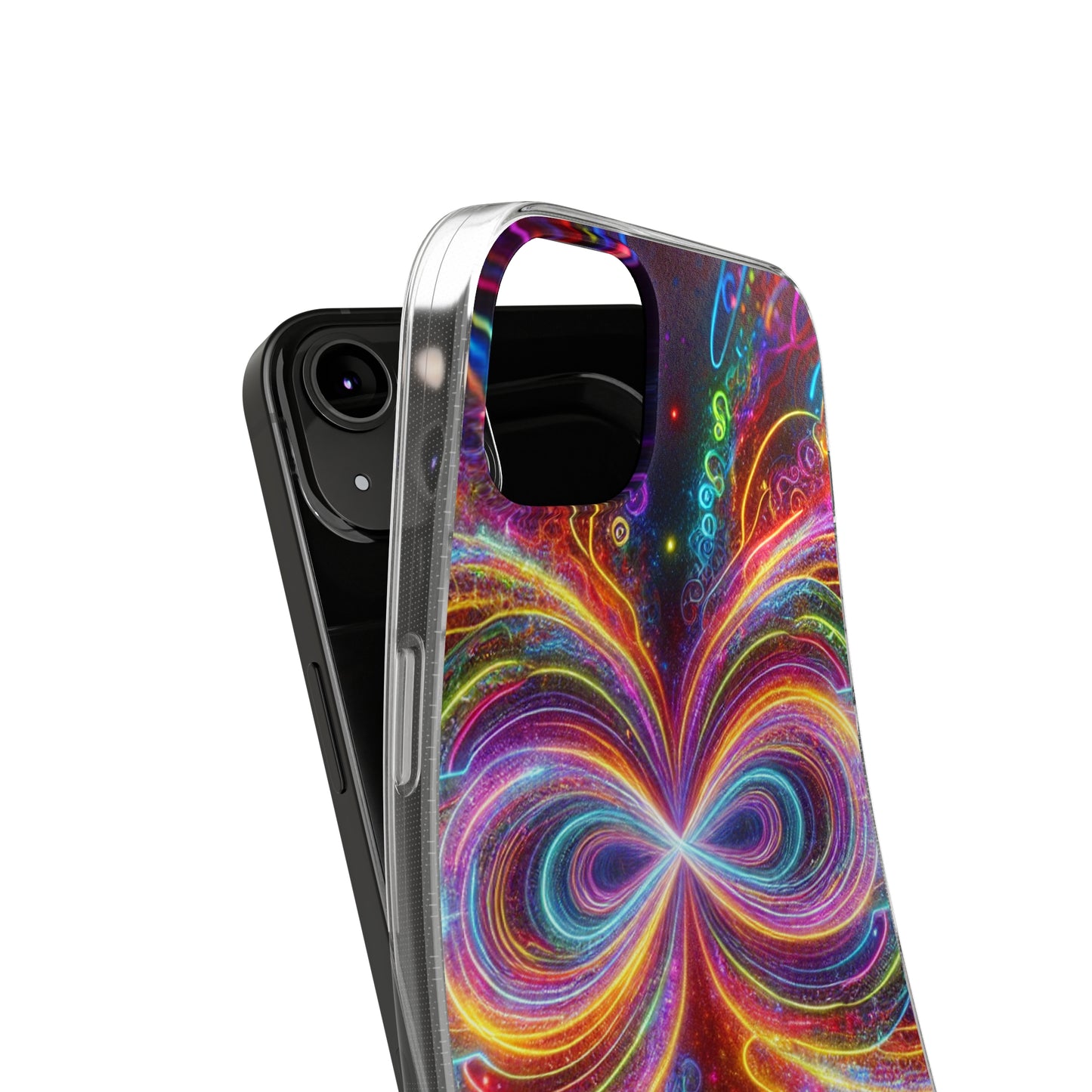 Neon Infinity Vortex Infinity Patterns Art Polycarbonate Phone Case