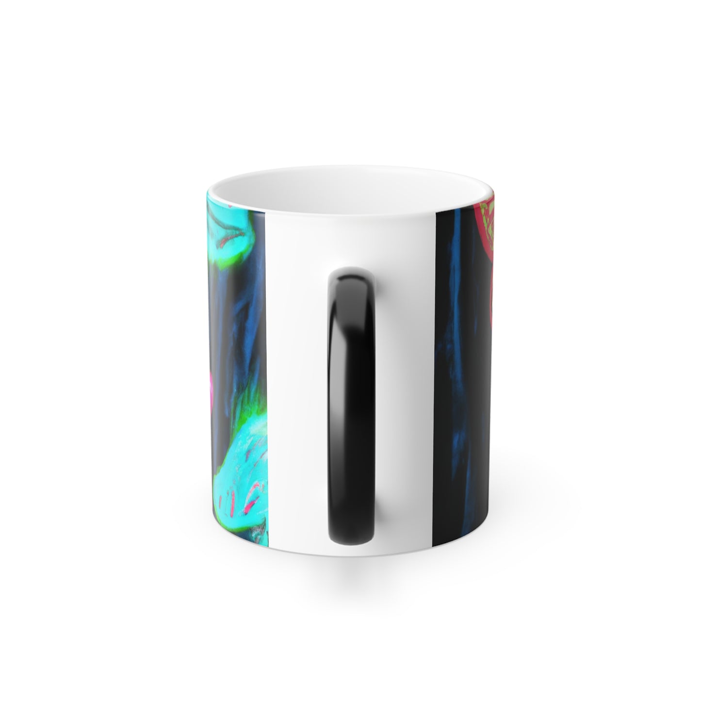 "Neon Nova" Mushrooms & Butterflies 11oz Color Morphing Mug