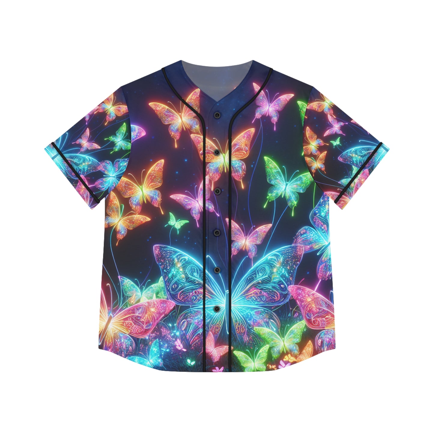 'The Illuminated Flight' Neon Butterflies Womans Jersey