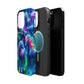 Vivid Dreamscape of Neon Unicorns Neon Unicorns Premium Art Magsafe Magnet Tough IPhone 13 14 15 Pro Plus Max and Mini in Matte and Glossy Phone cases