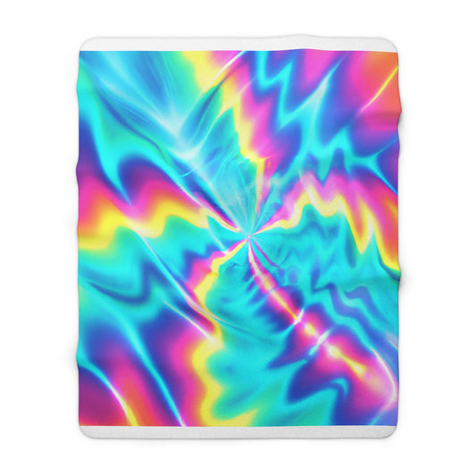 Giulio da Firenze - Trippy Infinity Patterns Sherpa Blanket