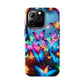 "Neon Butterflies Awakening" NEON Butterflies Tough Phone Case