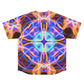 Galactic Neon Vortex. Trippy Infinity Patterns Mens Jersey
