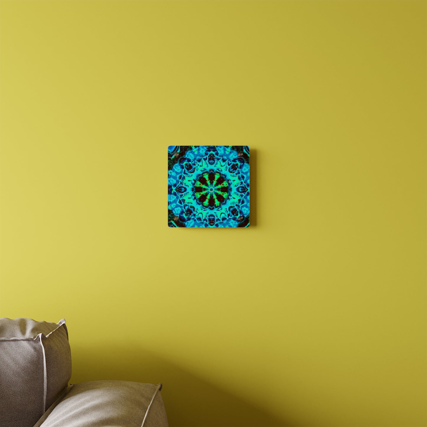 Neon Infinitude. Trippy Infinity Patterns Acrylic Art Panel