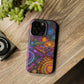 Vivid Voyage of Infinity Neon Splendor. Neon Trippy Infinity Patterns Premium Art Magsafe Magnet Tough IPhone 13 14 15 Pro Plus Max and Mini in Matte and Glossy Phone cases
