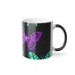 "Fantasia of Fantasy Flights" Neon Butterflies 11oz Color Morphing Mug