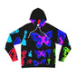 "Neon Butterflies Swarm" - Butterflies AOP Hoodie