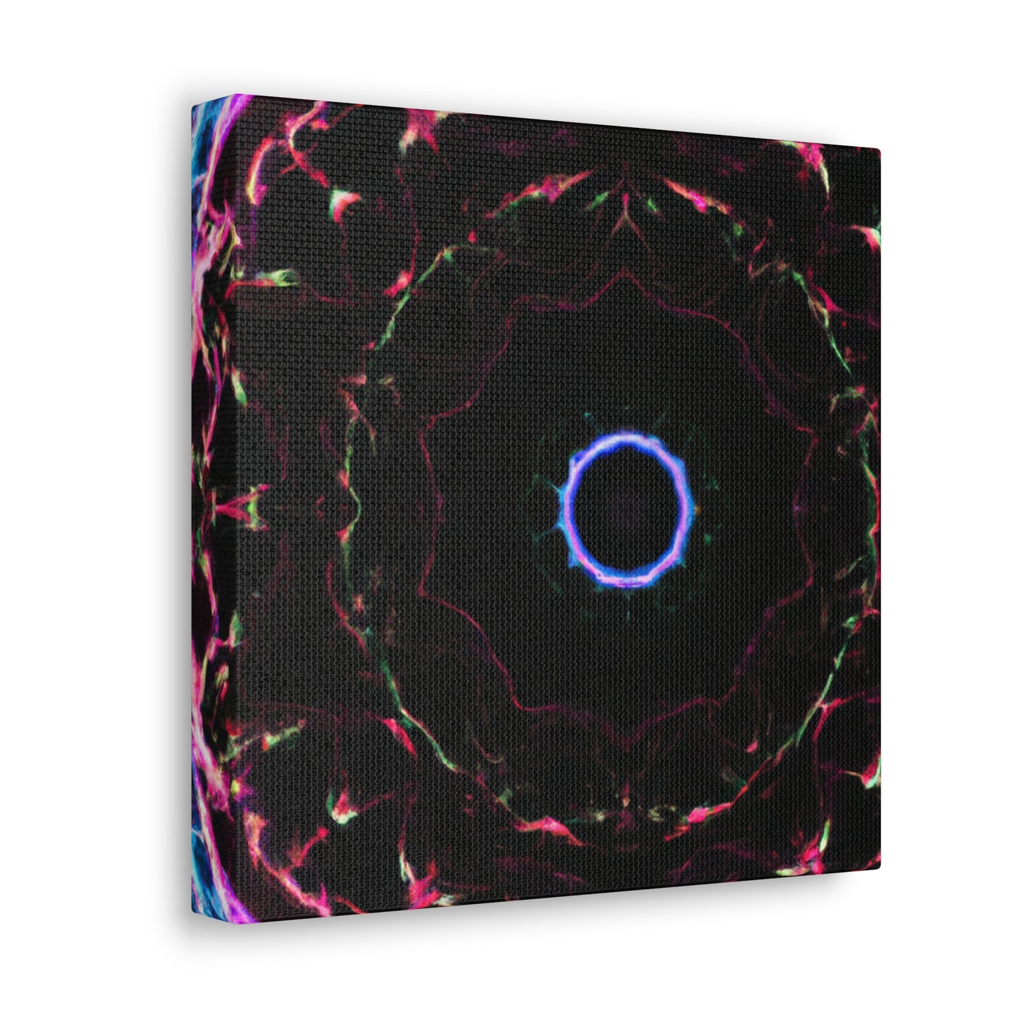 Vortex of Vibrancy Trippy Infinity Patterns Art Canvas
