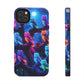"Neon Nocturne" NEON Owls Tough Phone Case
