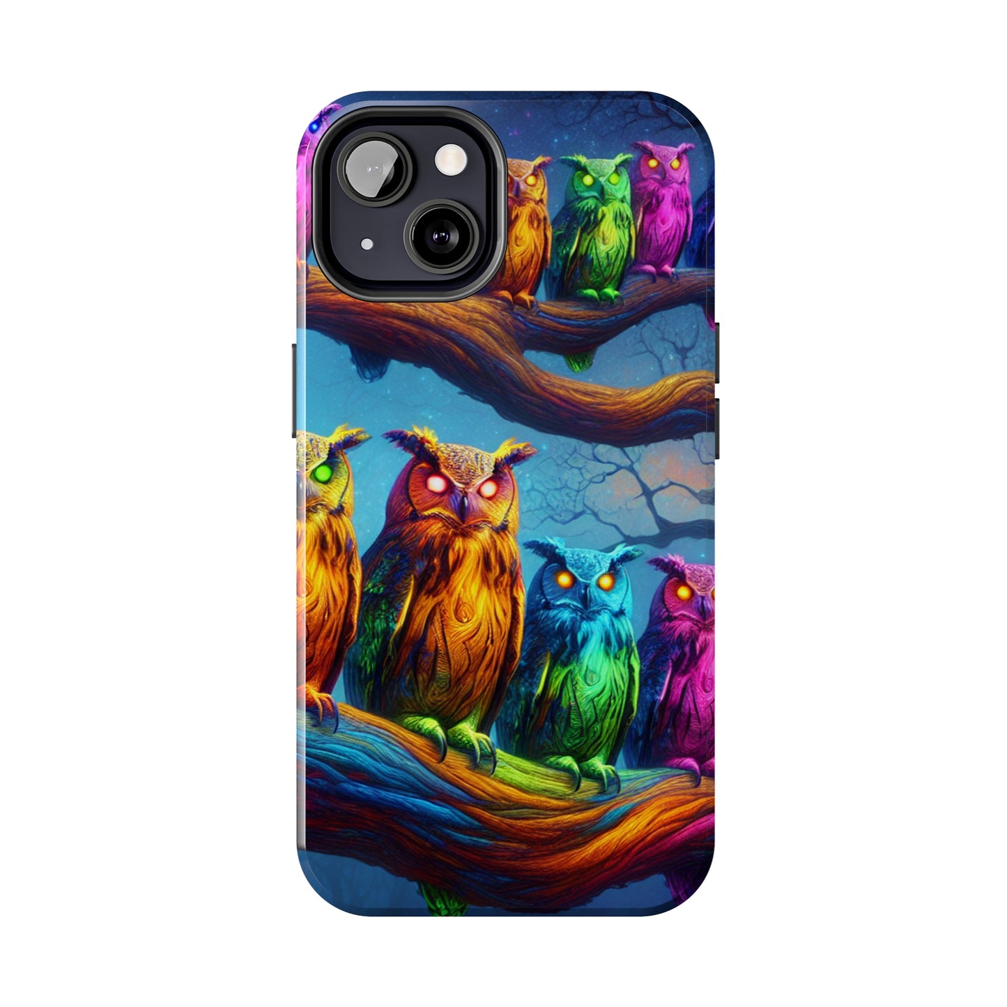 Neon Nocturnal Jazz NEON Owls Tough Phone Case