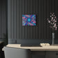 Infinite Tilted Prismatic Neon Transcendence. Trippy infity Pattern 1/4" Glossy Acrylic Art