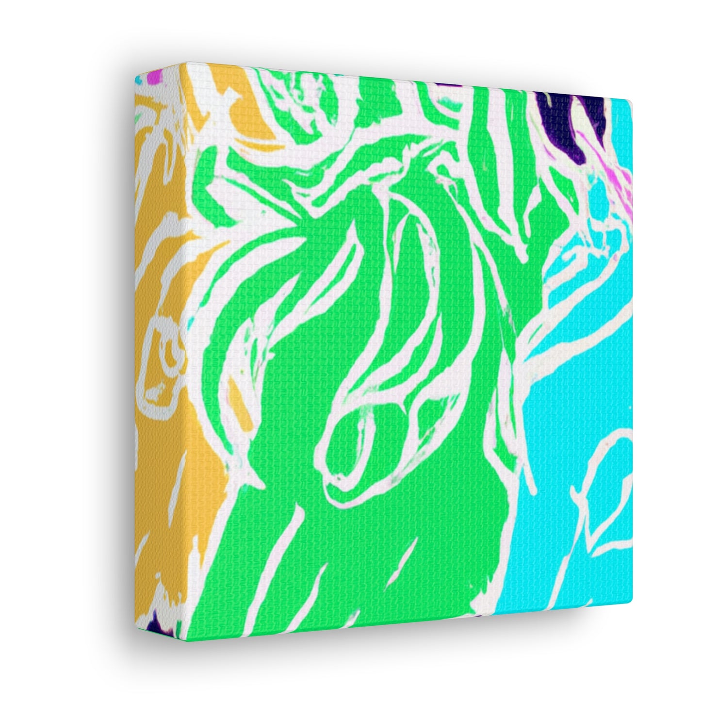 Neon Herd-scape NEON Unicorns Art Canvas