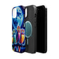 Neon Nocturnal Orbitals. Neon Owls Premium Art Magsafe Magnet Tough IPhone 13 14 15 Pro Plus Max and Mini in Matte and Glossy Phone cases