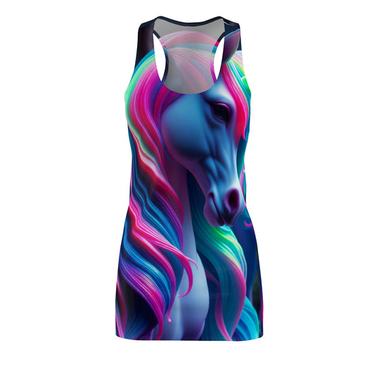 Neon Unicorn Dreamscape. Neon Unicorns Racerback Dress