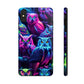 "Vivid Neon Nocturnal Symphony" NEON Owls Tough Phone Case