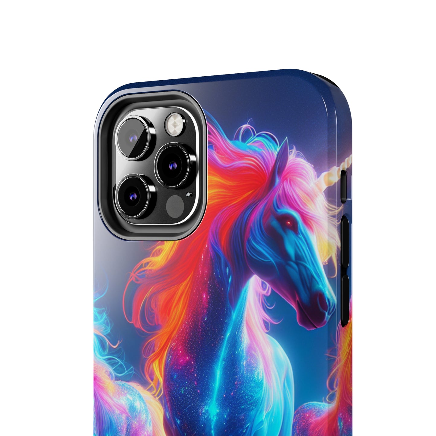 "Neon Dreamscapes: A Pride of Unicorns" NEON Unicorns Tough Phone Case