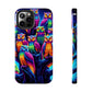 Neon Nocturne. NEON Owls Tough Phone Case