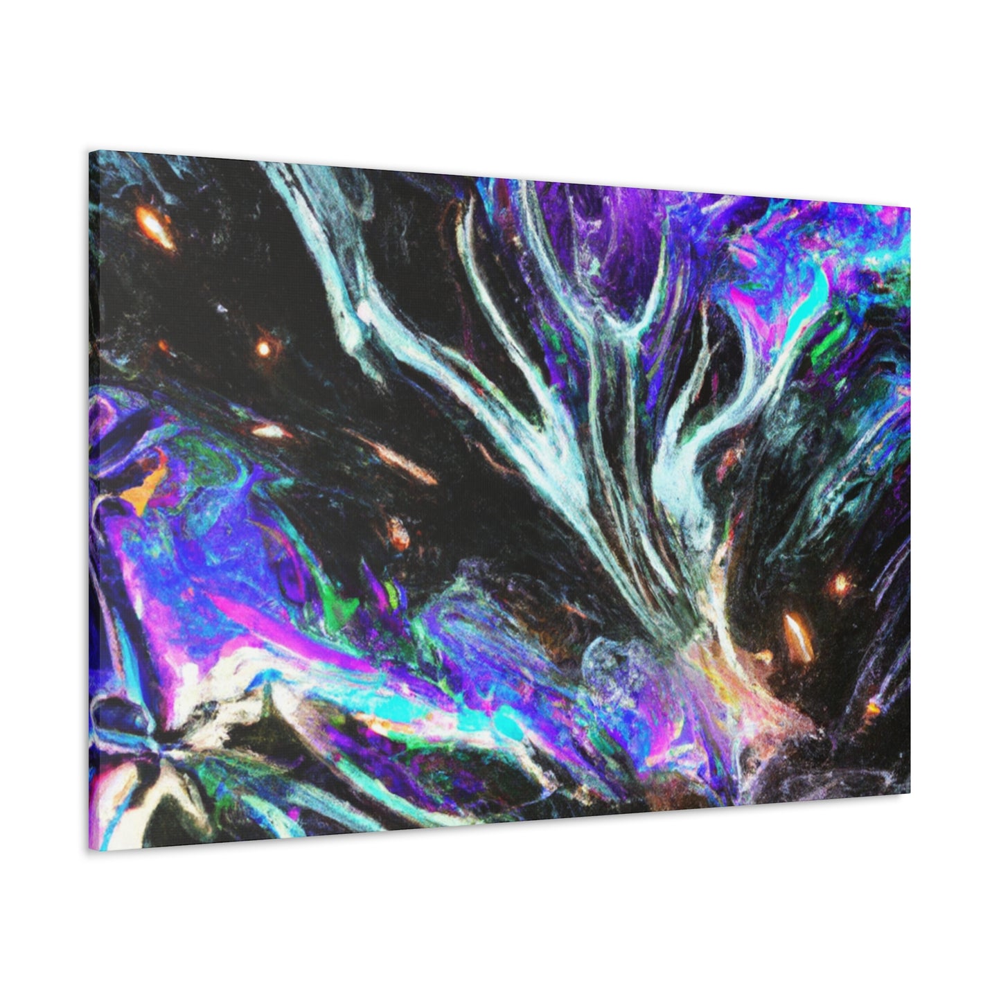 Interdimensional Fantasia. Trippy Infinity Patterns Art Canvas