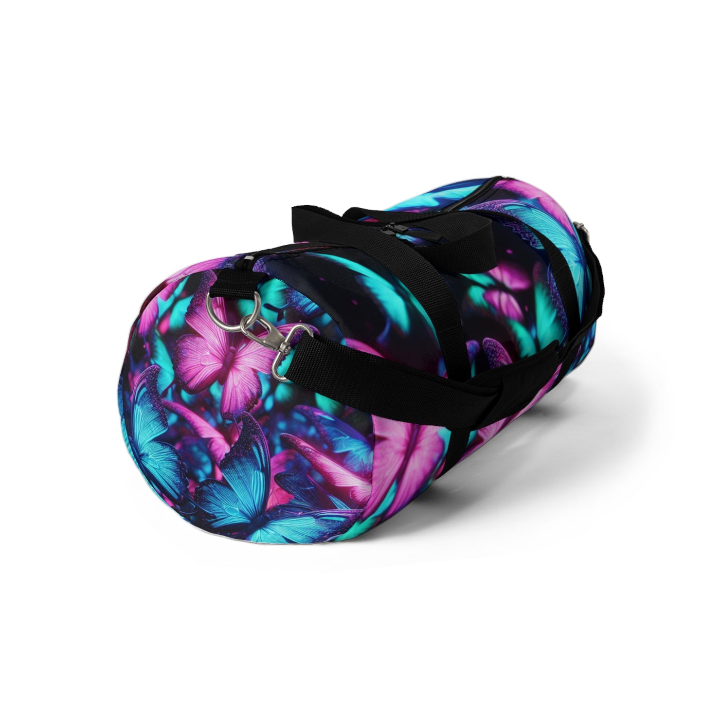 "Butterfly Bouquet" - Neon Butterflies Duffle Bag