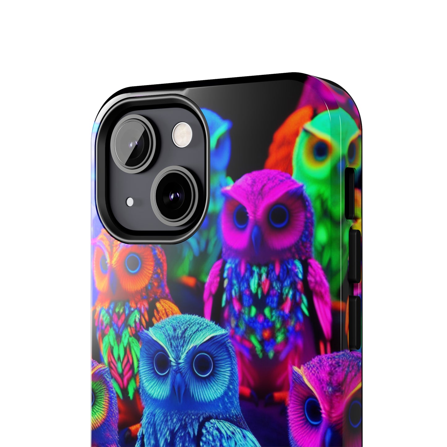 Neon Nocturne. NEON Owls Tough Phone Case