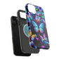 "Neon Butterflies in the Night Sky" Neon Butterflies Premium Art Magsafe Magnet Tough IPhone 13 14 15 Pro Plus Max and Mini in Matte and Glossy Phone cases