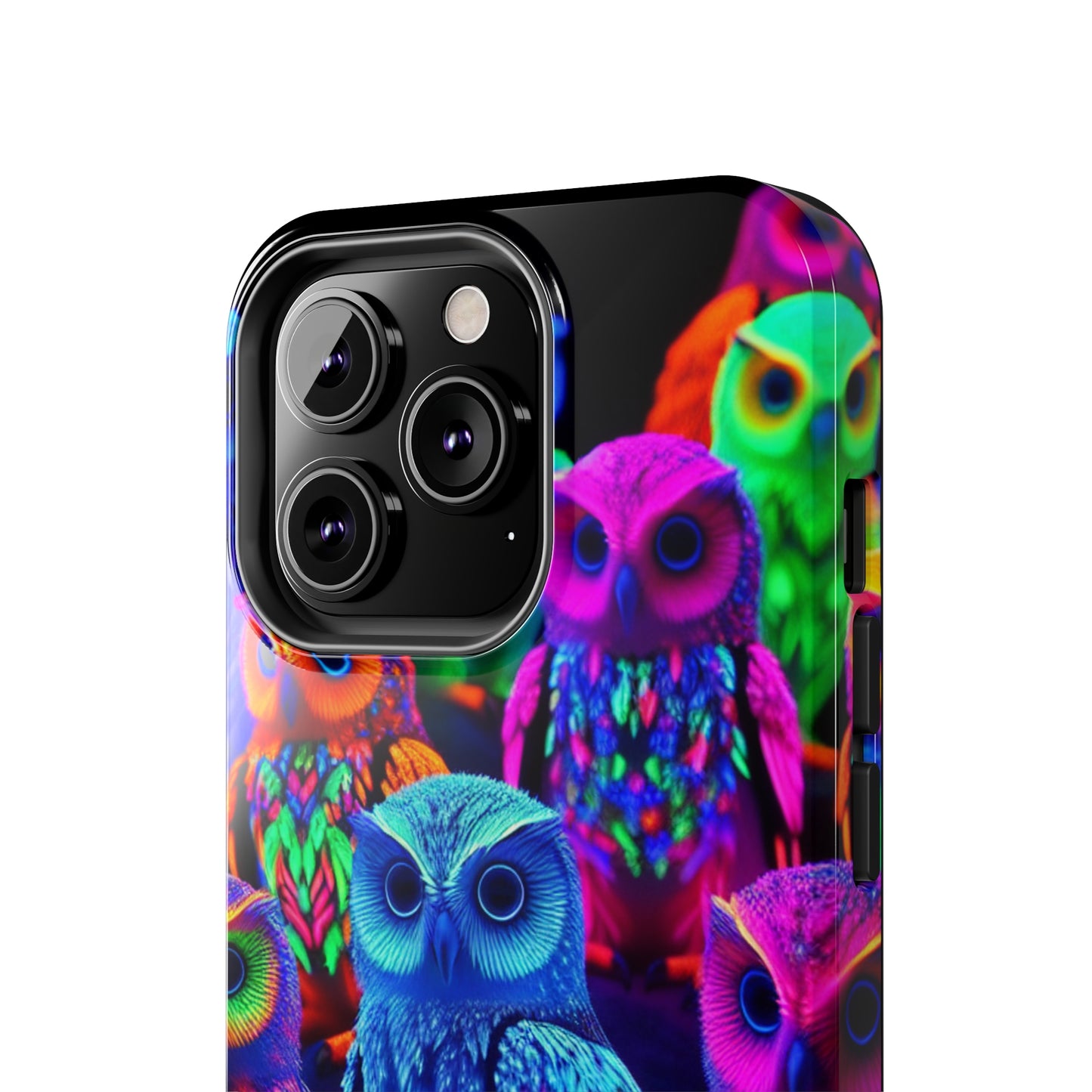Neon Nocturne. NEON Owls Tough Phone Case