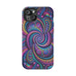 Cosmic Quasar Dreams. Neon Trippy Infinity Patterns Premium Art Magsafe Magnet Tough IPhone 13 14 15 Pro Plus Max and Mini in Matte and Glossy Phone cases