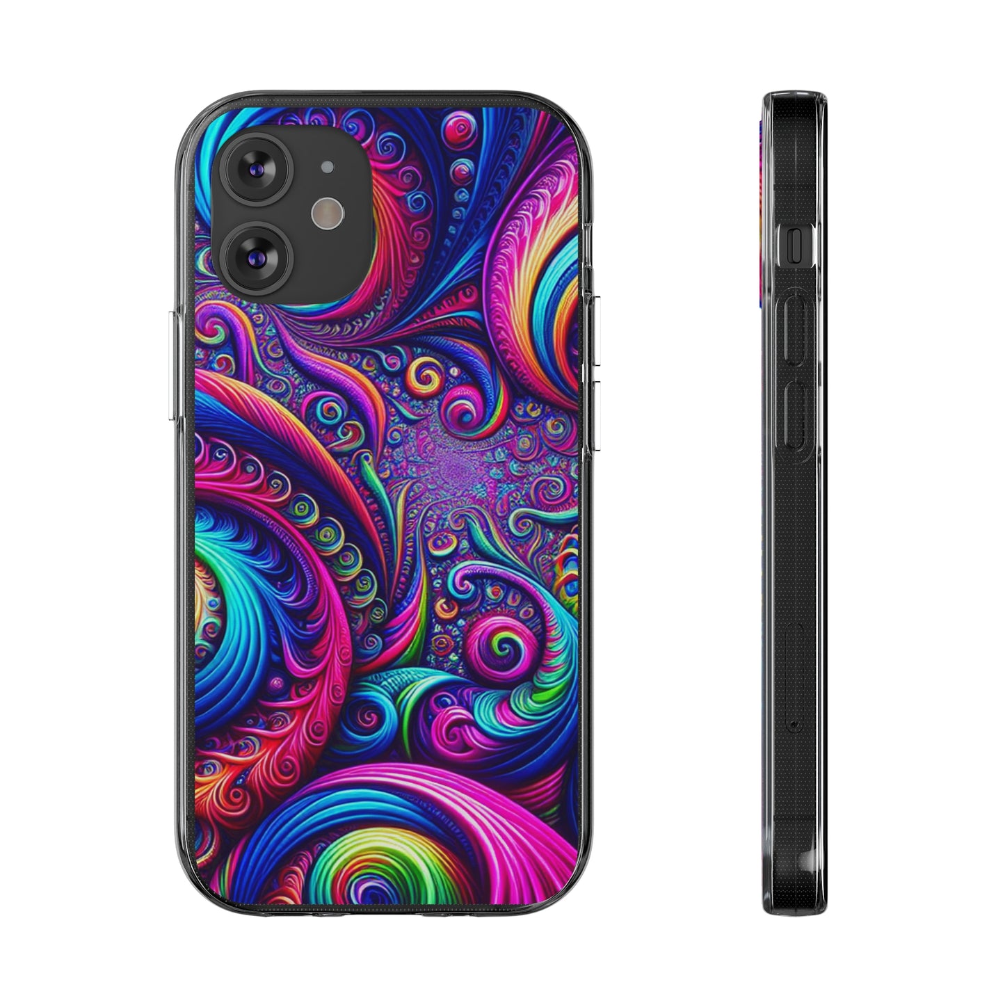 "VibranTrip Neonfinity" Infinity Patterns Art Polycarbonate Phone Case