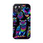 Neon Glowing Owls. NEON Owls Tough Phone Case