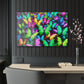 Neon Butterfly Splendor. NEON Butterflies Art 1/4" Glossy Acrylic Art