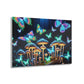 "Neon Dreamscapes" Butterflies & Mushrooms 1/4" Glossy Acrylic Art