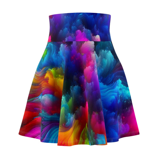 Agostino Melani - Trippy Infity Patterns Woman's Skater Skirt