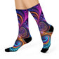 "Infinite Radiance" Trippy Cushioned Crew Socks