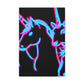 Vibrant Neon Dreamscape NEON Unicorns Art Canvas