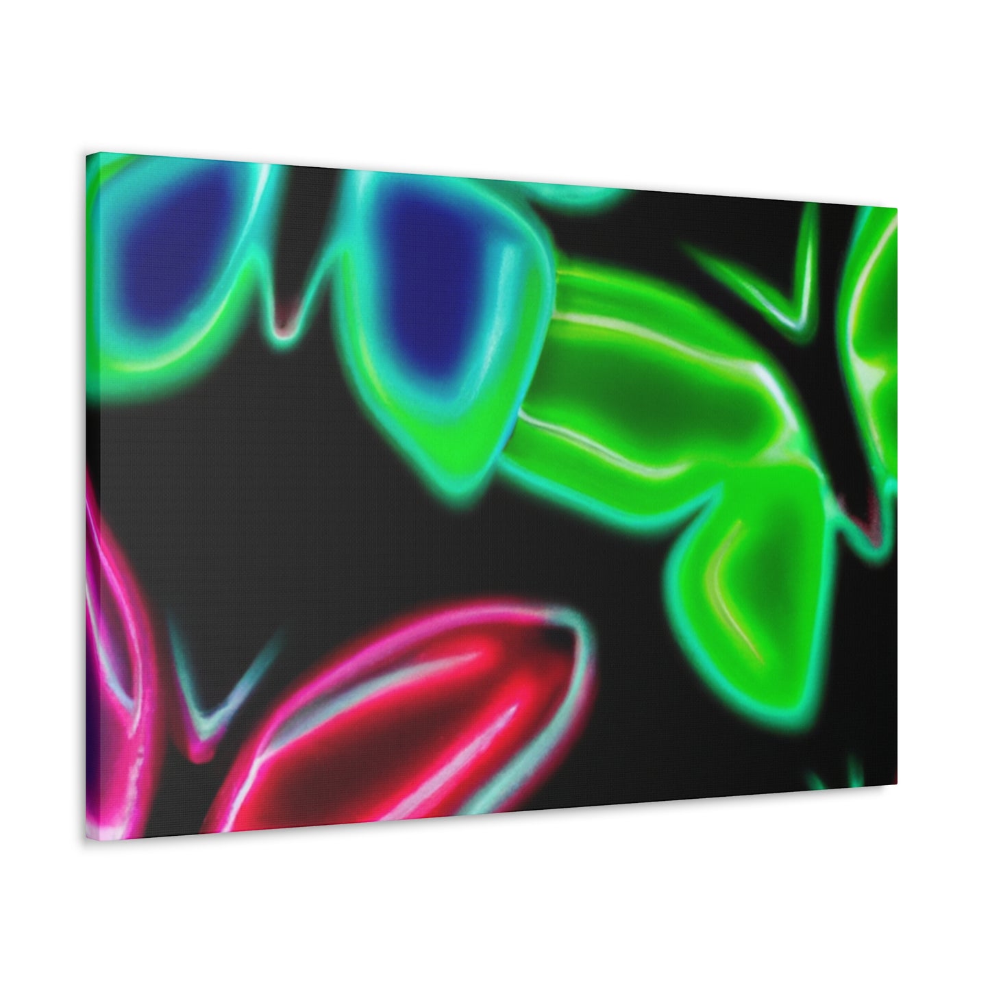 Neon Butterflies Cascade. Neon Butterflies  Art Canvas