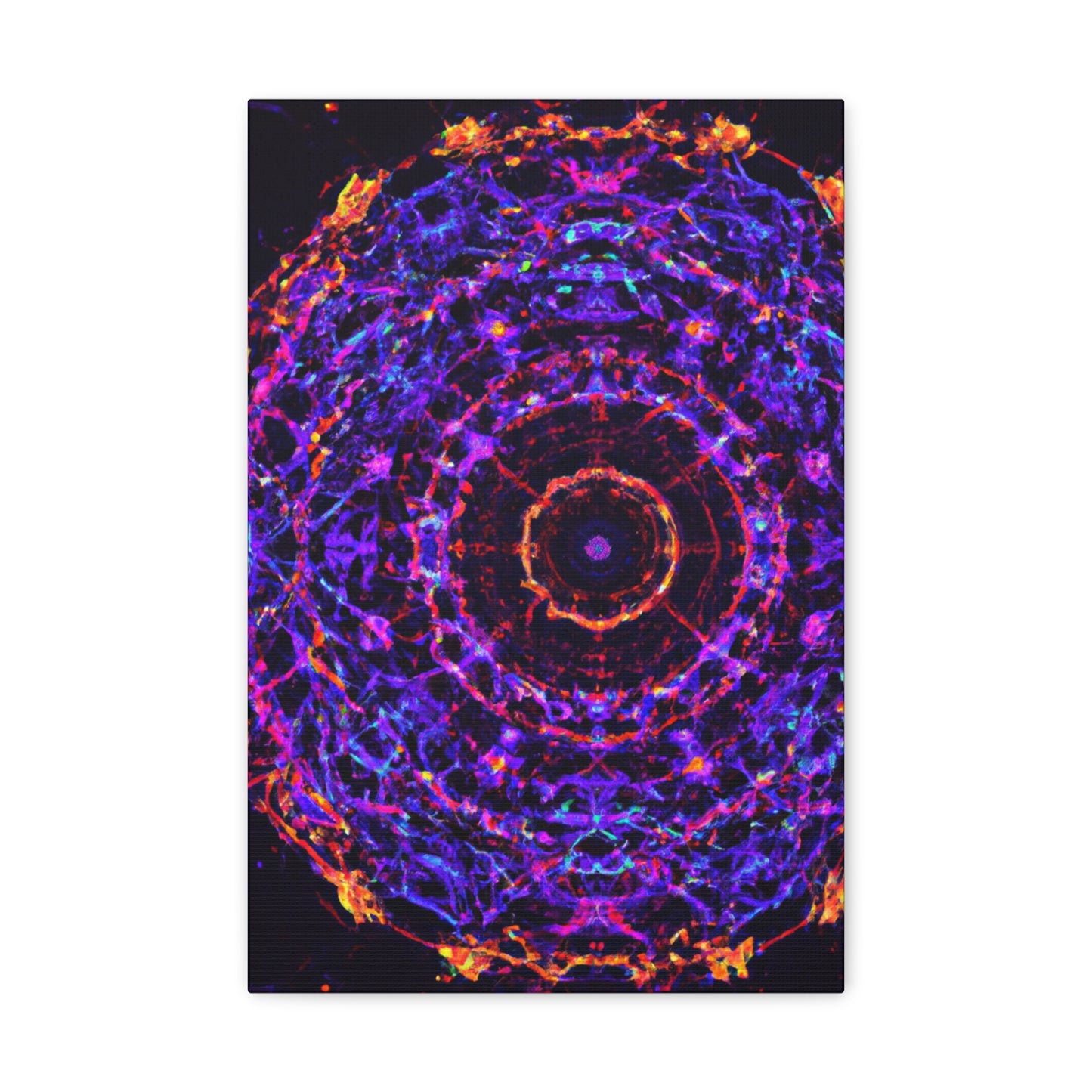 Cosmic Psychedelic Universe. Trippy Infinity Patterns Art Canvas