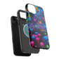 Neon Fruition Neon Butterflies and Mushrooms Premium Art Magsafe Magnet Tough IPhone 13 14 15 Pro Plus Max and Mini in Matte and Glossy Phone cases