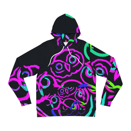 Neon Nocturnal Rainbow - NEON Owls AOP Hoodie
